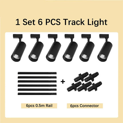 Spot Eclairage LED sur Rail 220V COB, Projecteur 20/30/40W pour Boutique et Maison - Luminous Place