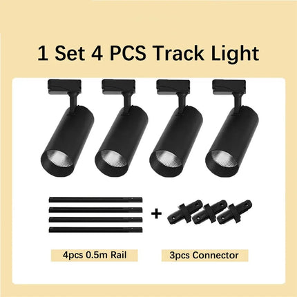 Spot Eclairage LED sur Rail 220V COB, Projecteur 20/30/40W pour Boutique et Maison - Luminous Place