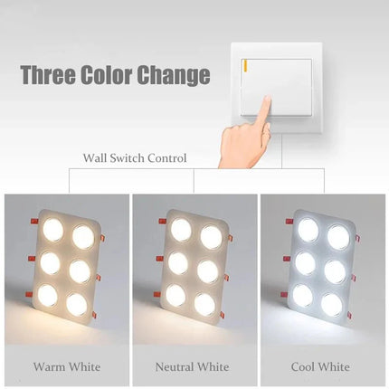 Spot Eclairage Encastrable Aluminium Gx53 pour Plafond, Couloir et Salon - Luminous Place