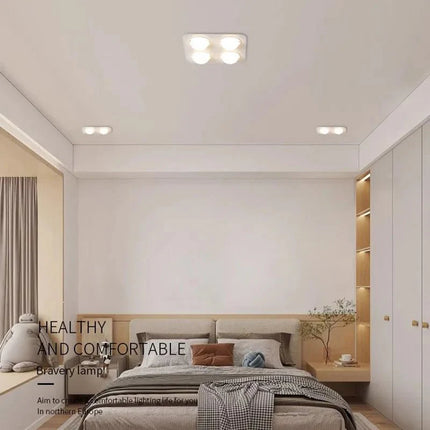 Spot Eclairage Encastrable Aluminium Gx53 pour Plafond, Couloir et Salon - Luminous Place