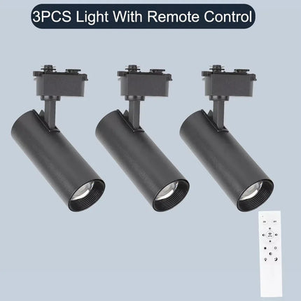 Spot Eclairage LED Dimmable sur Rail Aluminium avec Télécommande, Lumière Chaude et Neutre - Luminous Place