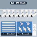 8PCS Blanc -Set