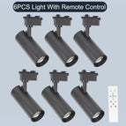 6PCS Noir Sans Rail