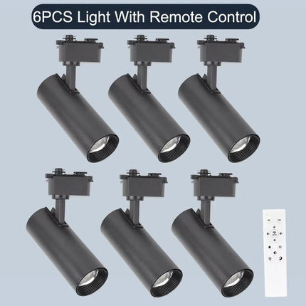 Spot Eclairage LED Dimmable sur Rail Aluminium avec Télécommande, Lumière Chaude et Neutre - Luminous Place