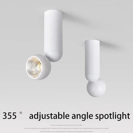 Spot Eclairage LED Surface Rotatif CRI 90 Aluminium 12W Lumière Chaude - Luminous Place