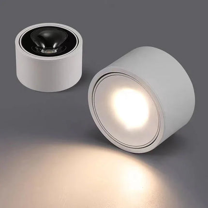 Spot Eclairage LED COB à Angle Réglable, Plafonnier Surface 5W - 15W, Lumière Chaude & Naturelle - Luminous Place