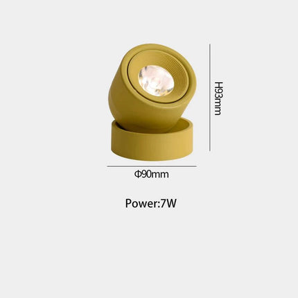 Spot Eclairage LED 7W Lumineux COB, Design Nordique, Rotation 360° - Luminous Place