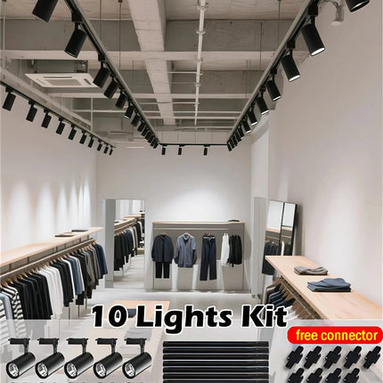 Spot Eclairage LED sur Rail COB 220V, Ambiance Chaleureuse, Design Moderne - Luminous Place