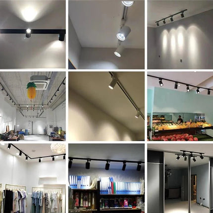 Spot Eclairage LED sur Rail COB 220V, Ambiance Chaleureuse, Design Moderne - Luminous Place