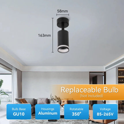 Spot Eclairage LED plafonniers encastrés à ampoule remplaçable pour cuisine et salon - Luminous Place