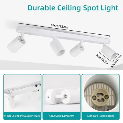 Spot Eclairage LED plafonniers encastrés à ampoule remplaçable pour cuisine et salon - Luminous Place