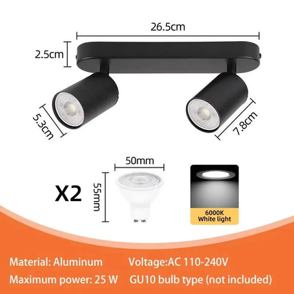 Spot Eclairage LED plafonniers encastrés à ampoule remplaçable pour cuisine et salon - Luminous Place