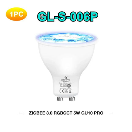 Spot Eclairage LED Zigbee 3.0 5W MR16 Pro RGB+CCT, Contrôle APP Alexa - Luminous Place