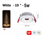 Blanc 5W 15 degré / 3000K Lumière chaude