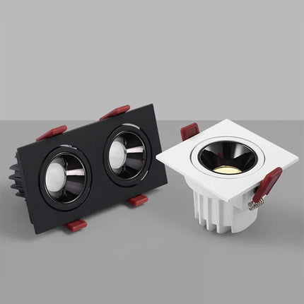 Spot Eclairage LED encastré 24W double tête CREE COB anti - éblouissement - Luminous Place