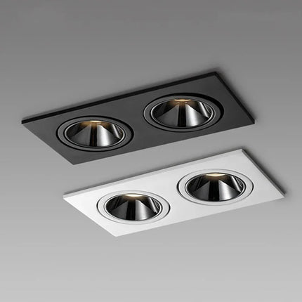 Spot Eclairage LED encastré 24W double tête CREE COB anti - éblouissement - Luminous Place
