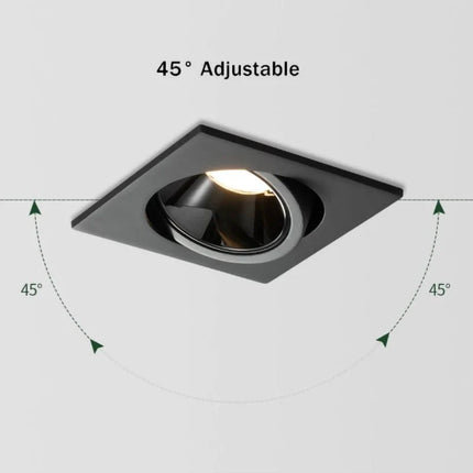 Spot Eclairage LED encastré 24W double tête CREE COB anti - éblouissement - Luminous Place