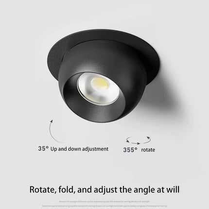 Spot Eclairage LED Encastrable COB 7W Aluminium Angle Réglable - Luminous Place