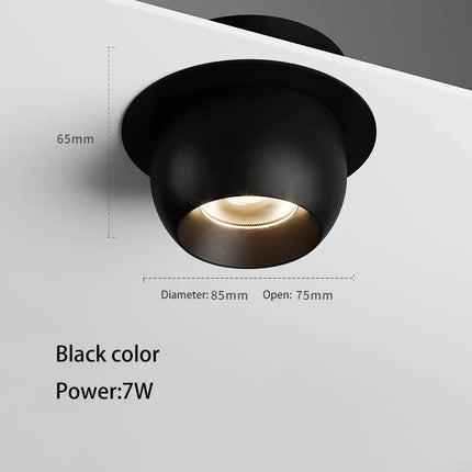 Spot Eclairage LED Encastrable COB 7W Aluminium Angle Réglable - Luminous Place