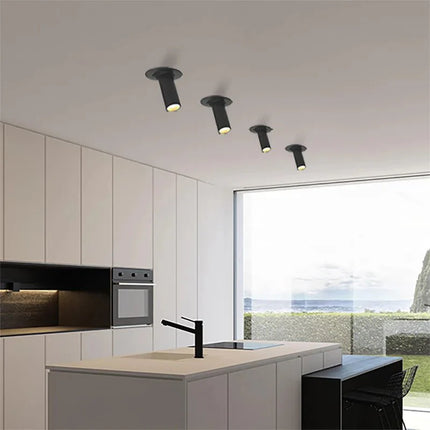 Spot Eclairage LED Encastrable Dimmable 7W Aluminium Nickel AC 220V - Luminous Place