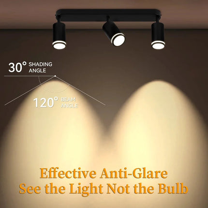 Spot Eclairage LED GU10 Rotatif en Aluminium pour Intérieur Moderne - Luminous Place