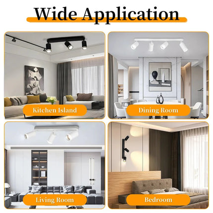 Spot Eclairage LED GU10 Rotatif en Aluminium pour Intérieur Moderne - Luminous Place