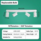 4 Blanc 58CM A / GU10 Base