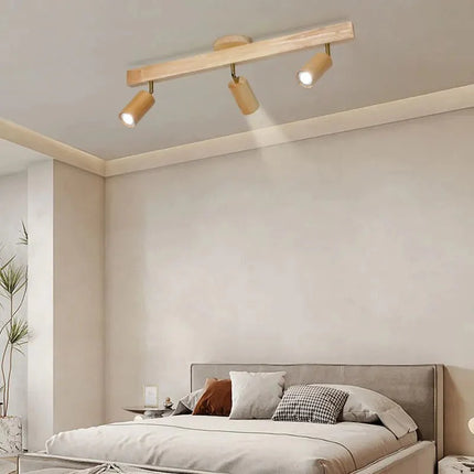 Spot Eclairage Plafonnier LED Bois Moderne, Lumière Chaude Ambiance Cosy - Luminous Place