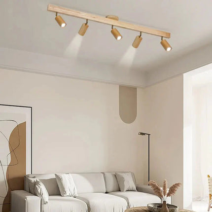 Spot Eclairage Plafonnier LED Bois Moderne, Lumière Chaude Ambiance Cosy - Luminous Place