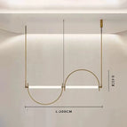 2 Lumières 200cm Or / Lumière Naturellle 4200k