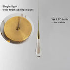 1 Lumière-10cm base / Chrome / Lumière Froide