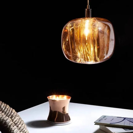 Suspension LED moderne en cristal K9, lumière chaude pour salon et salle à manger