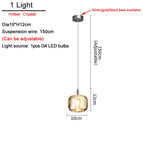 1 lumière (ambre) / Base en argent / Lumière Froide