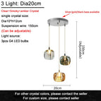 D20cm 3 lumières / Base dorée / Lumière Froide