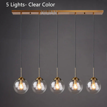 Suspension LED en verre fumé ambre, design moderne et lumière chaleureuse