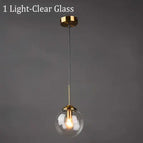1 Lumières Transparent Glass / Sans ampoule