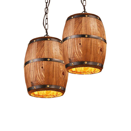 Suspension Bois et Fer au Design Rétro pour Ambiance Cosy