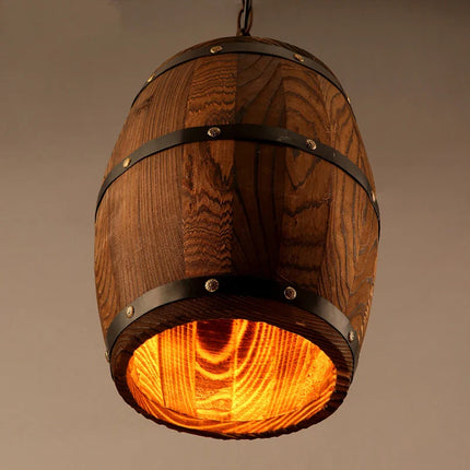 Suspension Bois et Fer au Design Rétro pour Ambiance Cosy