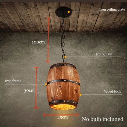 Suspension Bois et Fer au Design Rétro pour Ambiance Cosy