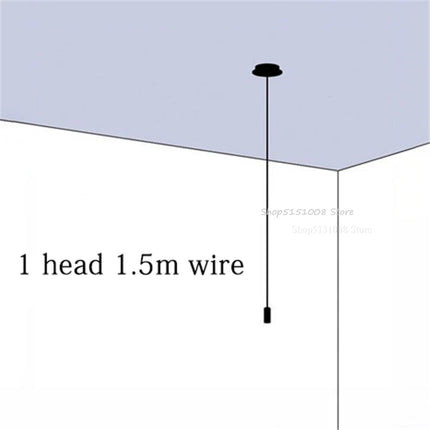 Suspension LED noire design nordique en forme d'araignée, luminaire métal pour salon