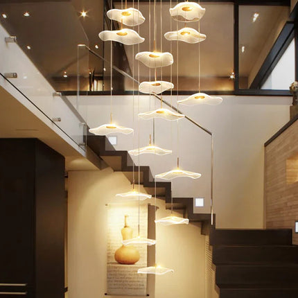 Suspension LED moderne en métal chromé, luminaire décoratif dimmable pour intérieur