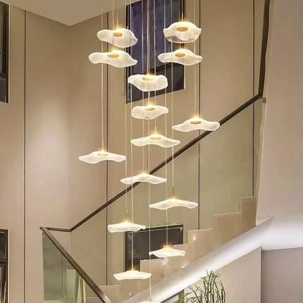 Suspension LED moderne en métal chromé, luminaire décoratif dimmable pour intérieur