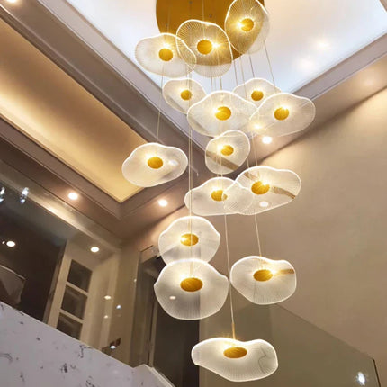 Suspension LED moderne en métal chromé, luminaire décoratif dimmable pour intérieur