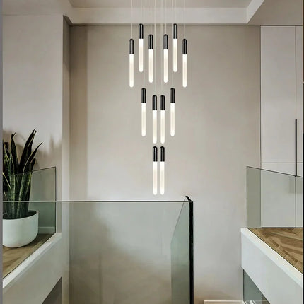 Suspension LED moderne en acrylique, luminaire design pour intérieur