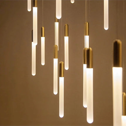 Suspension LED moderne en acrylique, luminaire design pour intérieur