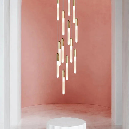 Suspension LED moderne en acrylique, luminaire design pour intérieur