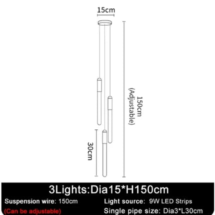 Suspension LED moderne en acrylique, luminaire design pour intérieur