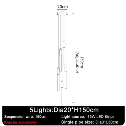 Suspension LED moderne en acrylique, luminaire design pour intérieur