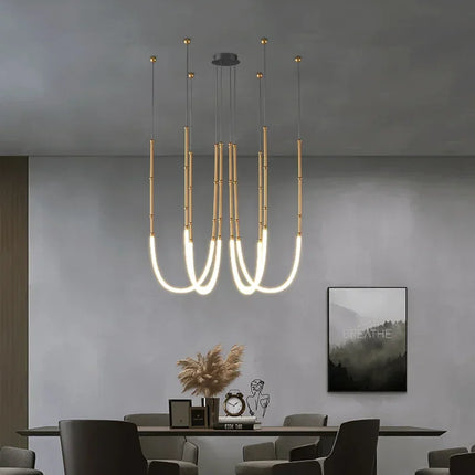 Suspension LED design nordique en acrylique, luminaire intérieur contemporain