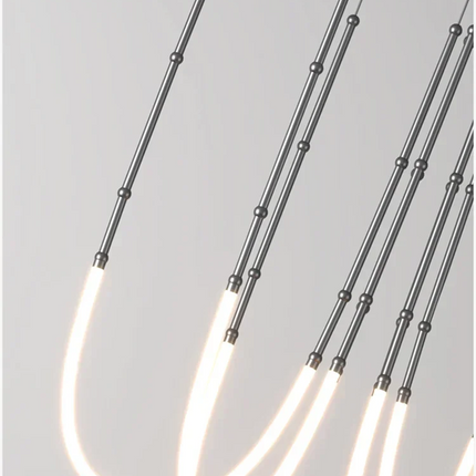 Suspension LED design nordique en acrylique, luminaire intérieur contemporain